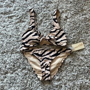 NWT Animal Print Bikini